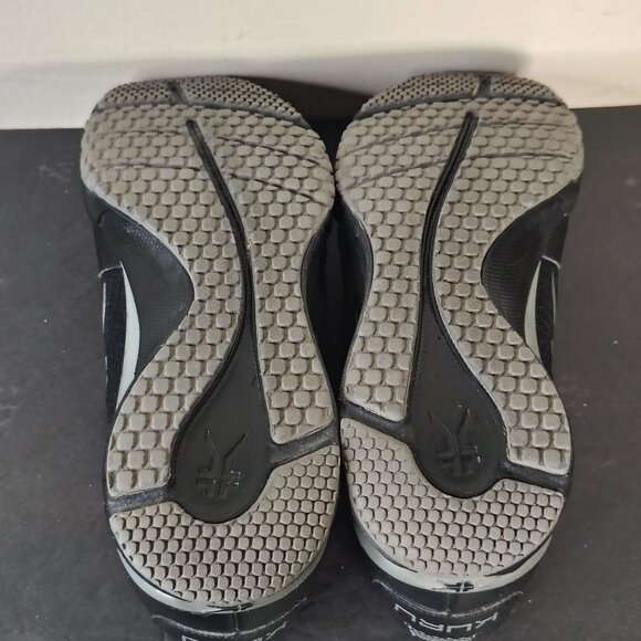 Kuru Shoes Mens Size 9 Wide Black Gray Lace Up Quantum 2 Walking - Picture 7 of 14